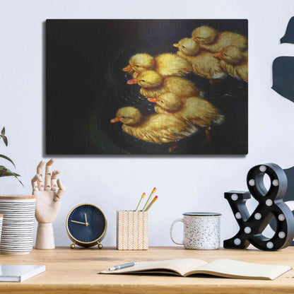 Luxe Metal Art 'Crossing' by Lucia Heffernan, Metal Wall Art,16x12