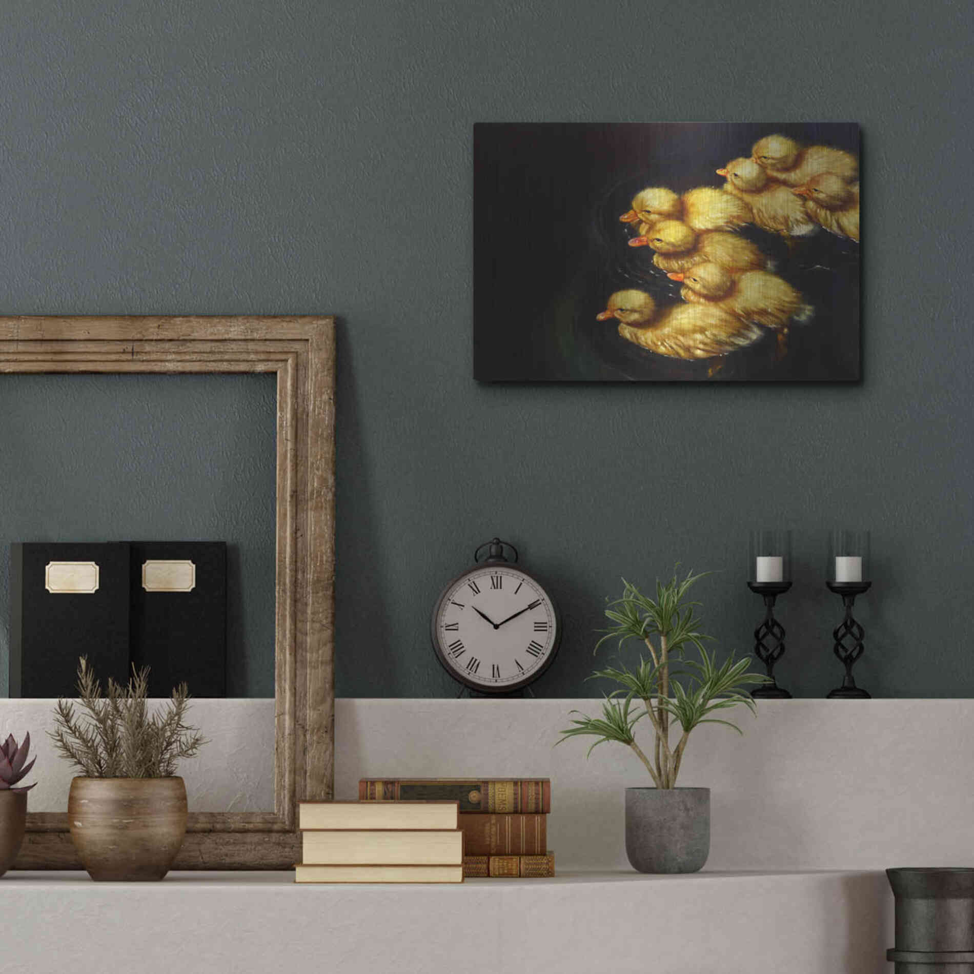 Luxe Metal Art 'Crossing' by Lucia Heffernan, Metal Wall Art,16x12