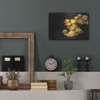 Luxe Metal Art 'Crossing' by Lucia Heffernan, Metal Wall Art,16x12