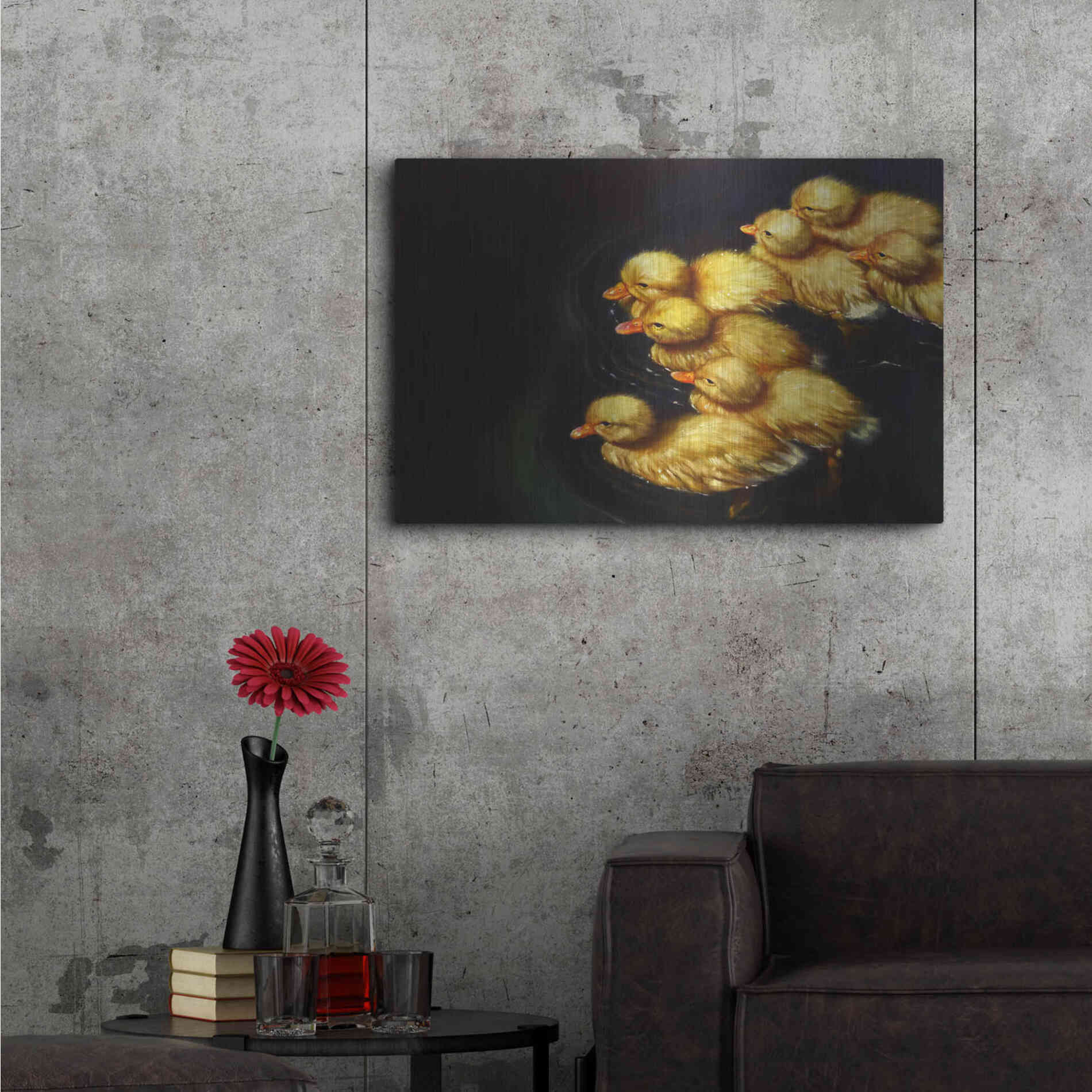 Luxe Metal Art 'Crossing' by Lucia Heffernan, Metal Wall Art,36x24