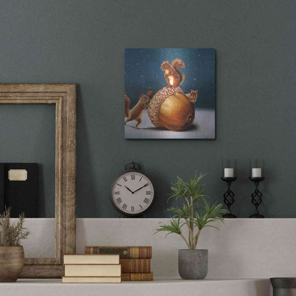 Luxe Metal Art 'The Big Find' by Lucia Heffernan, Metal Wall Art,12x12