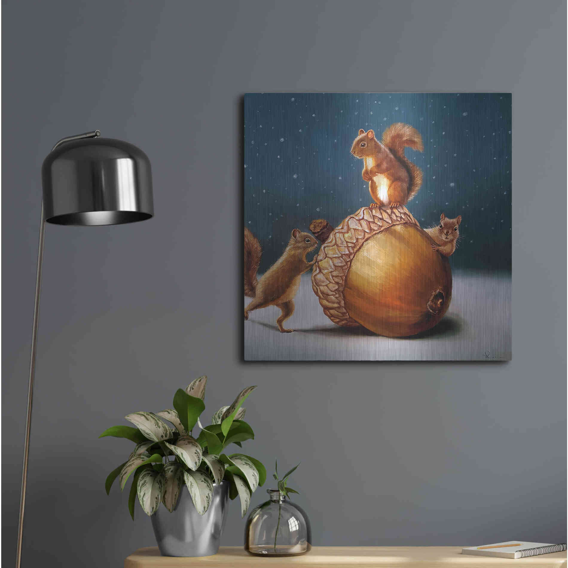 Luxe Metal Art 'The Big Find' by Lucia Heffernan, Metal Wall Art,24x24