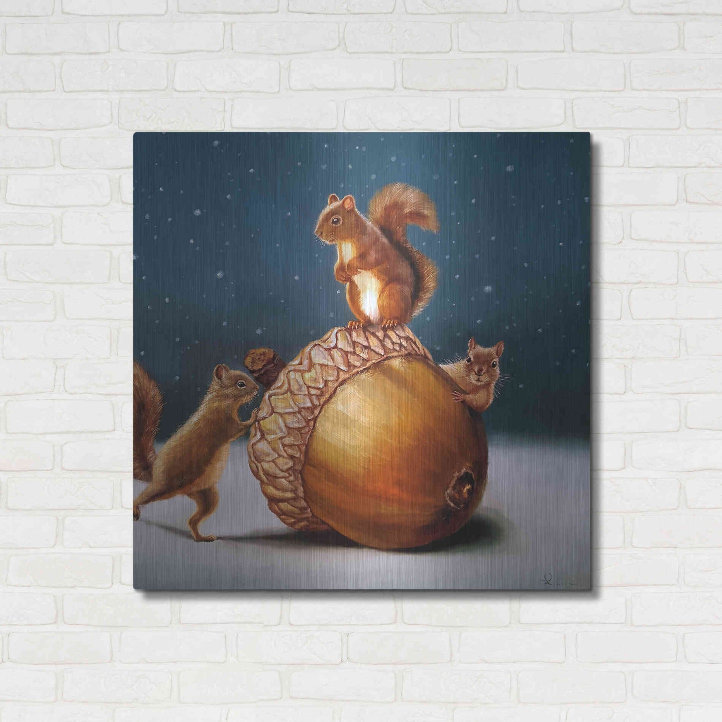 Luxe Metal Art 'The Big Find' by Lucia Heffernan, Metal Wall Art,36x36