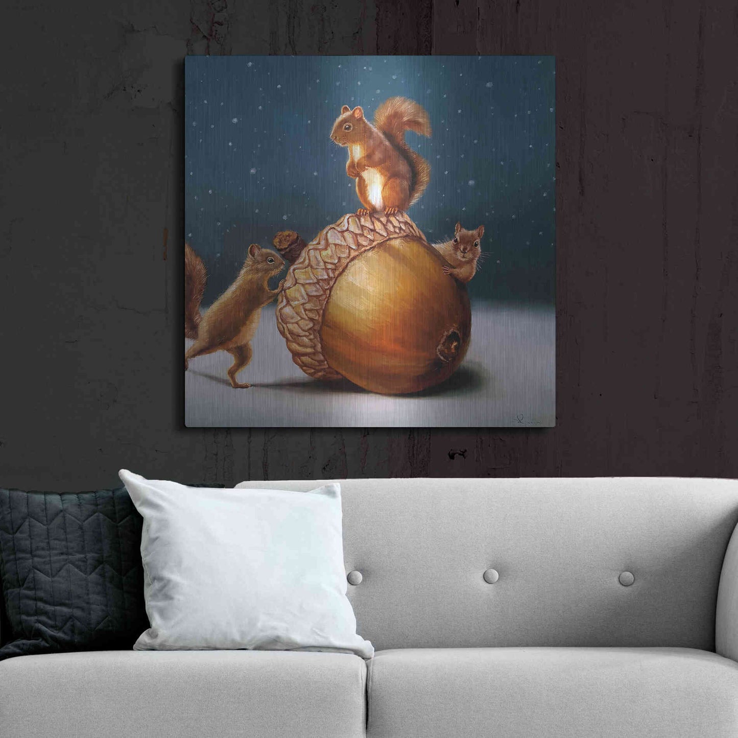 Luxe Metal Art 'The Big Find' by Lucia Heffernan, Metal Wall Art,36x36