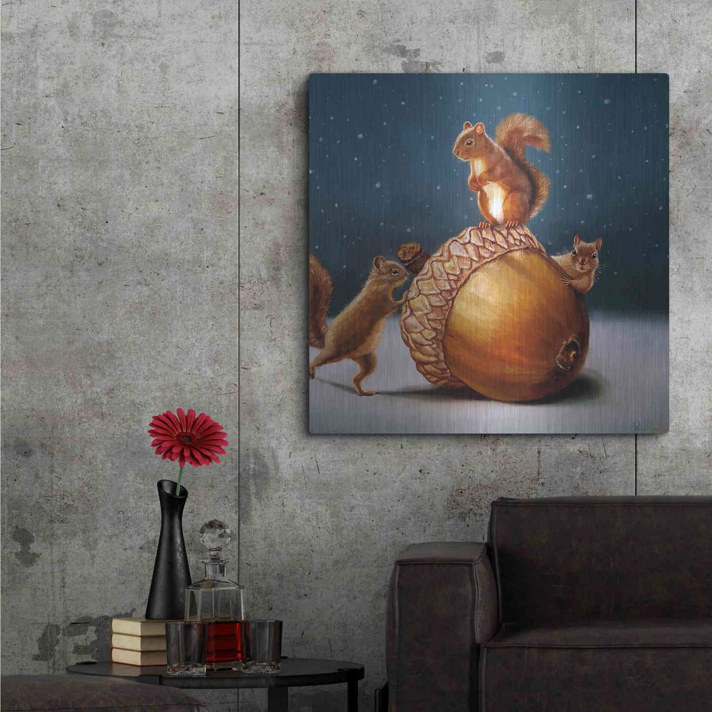 Luxe Metal Art 'The Big Find' by Lucia Heffernan, Metal Wall Art,36x36