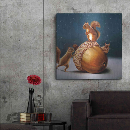 Luxe Metal Art 'The Big Find' by Lucia Heffernan, Metal Wall Art,36x36