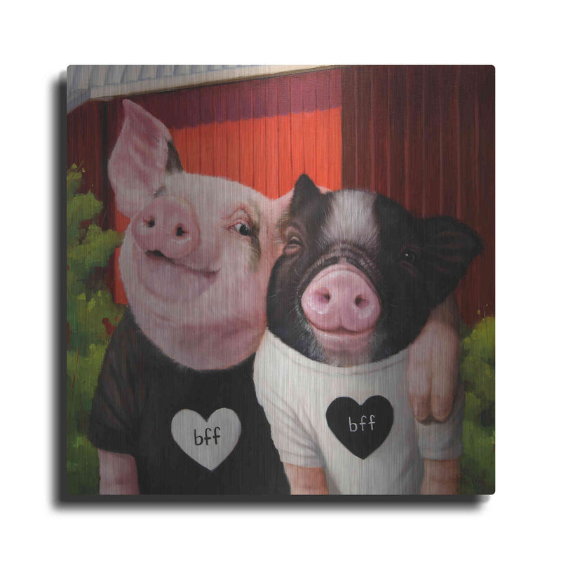 Luxe Metal Art 'BFF' by Lucia Heffernan, Metal Wall Art