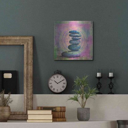 Luxe Metal Art 'Soul In Balance' by Elena Ray, Metal Wall Art,12x12