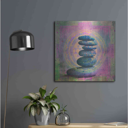 Luxe Metal Art 'Soul In Balance' by Elena Ray, Metal Wall Art,24x24