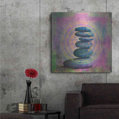 Luxe Metal Art 'Soul In Balance' by Elena Ray, Metal Wall Art,36x36