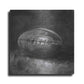 Luxe Metal Art 'Rustic Sports IV Black and White' by Ethan Harper, Metal Wall Art