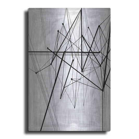 Luxe Metal Art 'Inverted Vertices II' by Ethan Harper, Metal Wall Art