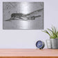 Luxe Metal Art 'Inverted Flight Schematic II' by Ethan Harper, Metal Wall Art,16x12
