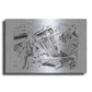 Luxe Metal Art 'Inverted Polished Chrome I' by Ethan Harper, Metal Wall Art
