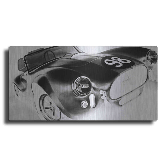 Luxe Metal Art 'Inverted Vintage Racing I' by Ethan Harper, Metal Wall Art