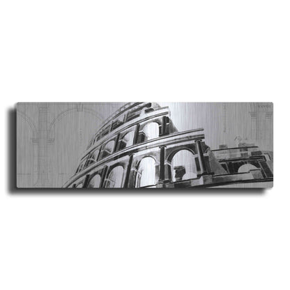 Luxe Metal Art 'Icon Architecture I' by Ethan Harper, Metal Wall Art