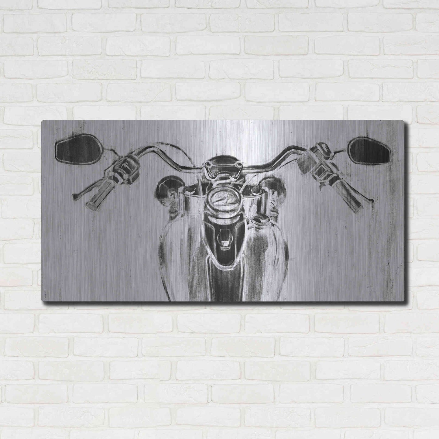 Luxe Metal Art 'Inverted Looking Forward I' by Ethan Harper, Metal Wall Art,48x24