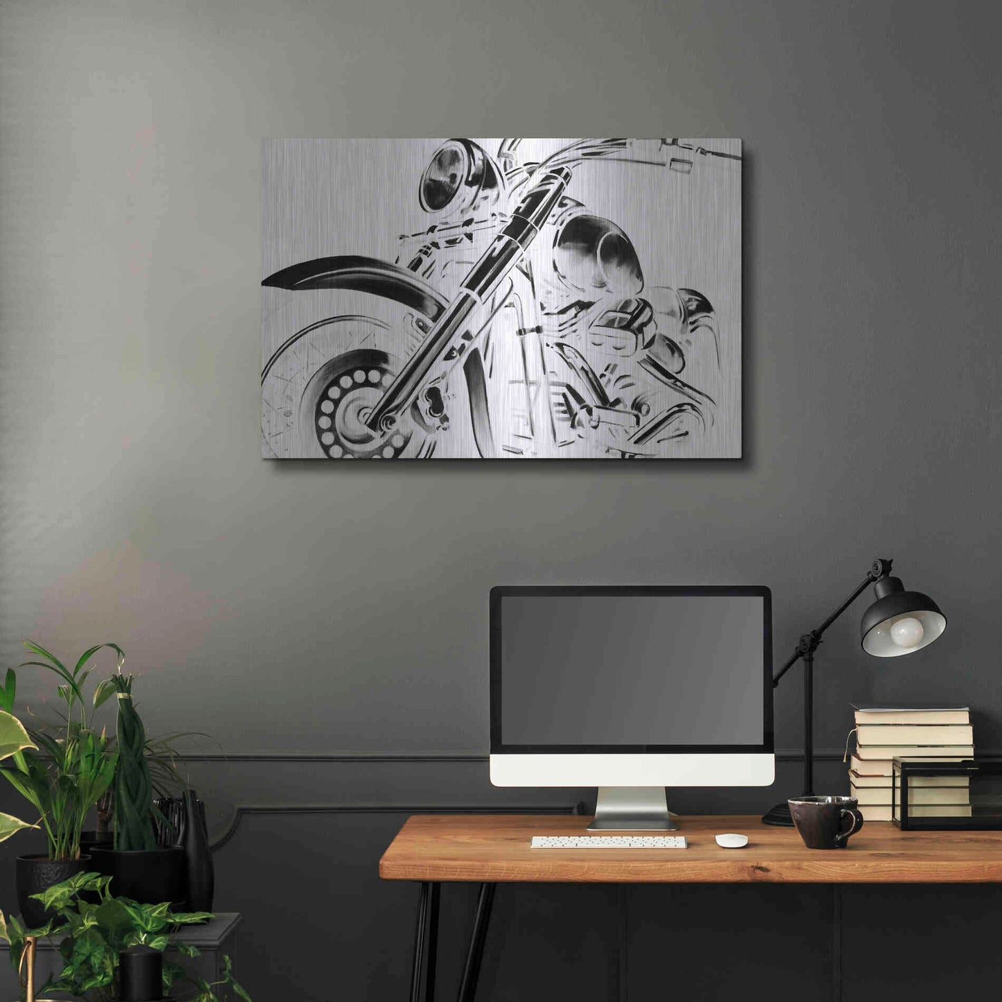 Luxe Metal Art 'Classic Hogs II' by Ethan Harper, Metal Wall Art,36x24