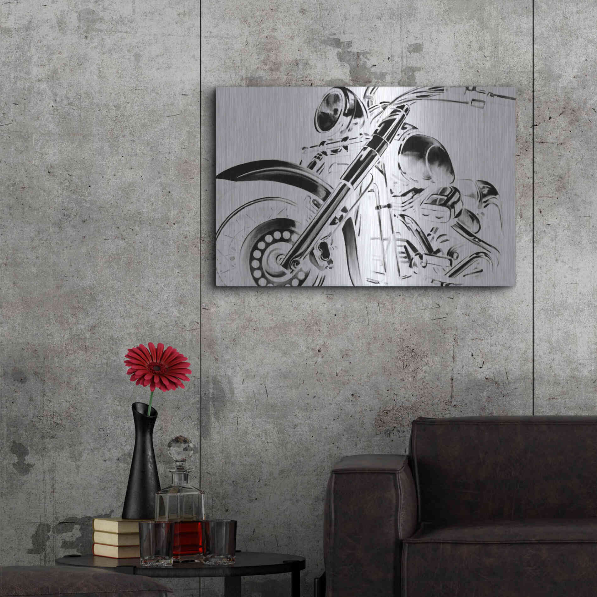 Luxe Metal Art 'Classic Hogs II' by Ethan Harper, Metal Wall Art,36x24