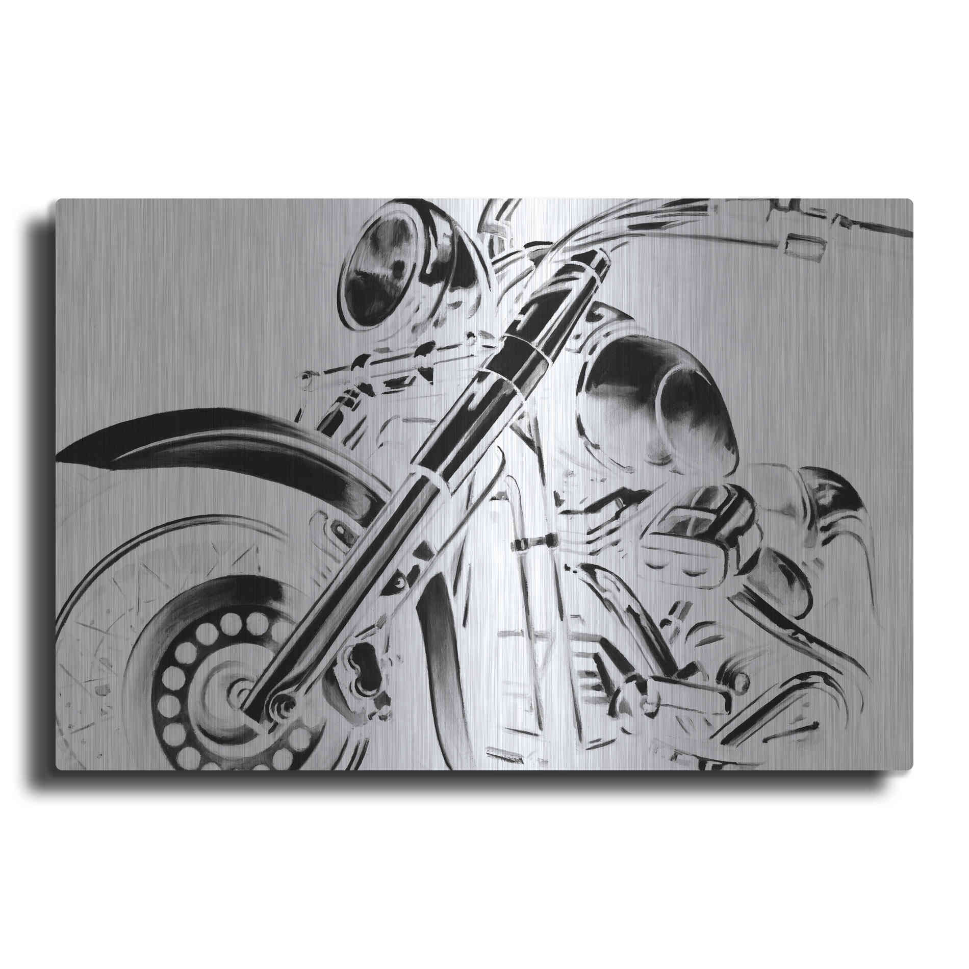 Luxe Metal Art 'Classic Hogs II' by Ethan Harper, Metal Wall Art