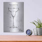 Luxe Metal Art 'Barware Blueprint VI' by Ethan Harper, Metal Wall Art,12x16