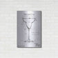 Luxe Metal Art 'Barware Blueprint VI' by Ethan Harper, Metal Wall Art,24x36