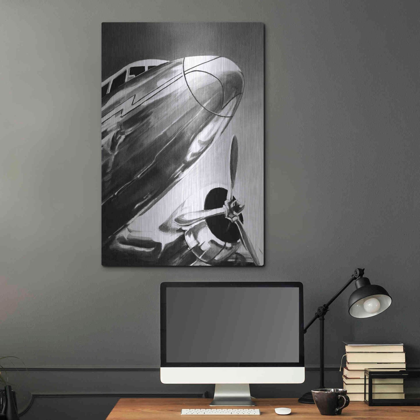 Luxe Metal Art 'Aviation Icon I' by Ethan Harper, Metal Wall Art,24x36