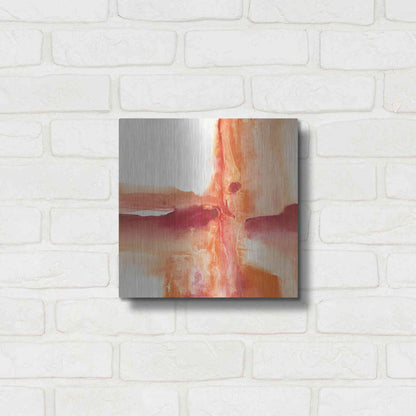 Luxe Metal Art 'Inner Glow I' by Chris Paschke, Metal Wall Art,12x12