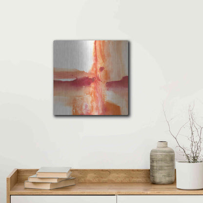 Luxe Metal Art 'Inner Glow I' by Chris Paschke, Metal Wall Art,12x12