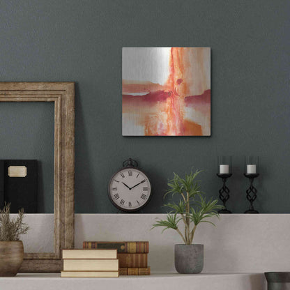 Luxe Metal Art 'Inner Glow I' by Chris Paschke, Metal Wall Art,12x12