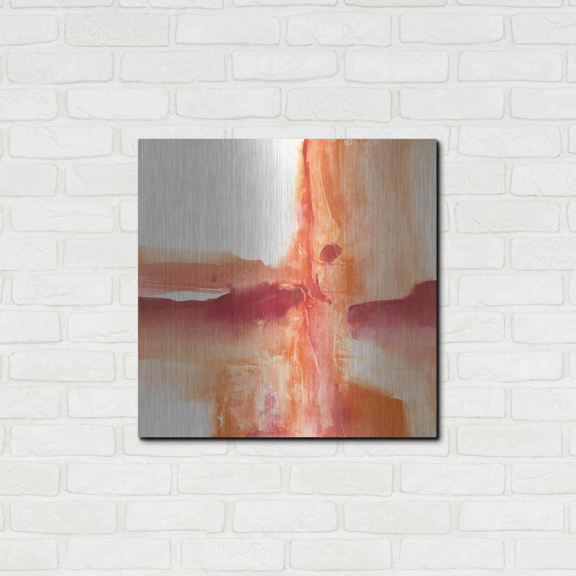 Luxe Metal Art 'Inner Glow I' by Chris Paschke, Metal Wall Art,24x24