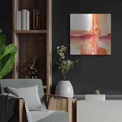 Luxe Metal Art 'Inner Glow I' by Chris Paschke, Metal Wall Art,24x24
