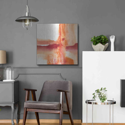 Luxe Metal Art 'Inner Glow I' by Chris Paschke, Metal Wall Art,24x24