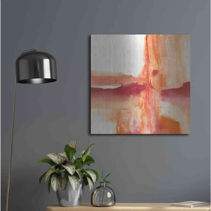 Luxe Metal Art 'Inner Glow I' by Chris Paschke, Metal Wall Art,24x24