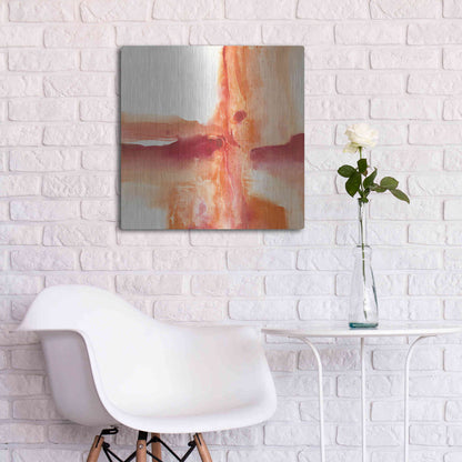 Luxe Metal Art 'Inner Glow I' by Chris Paschke, Metal Wall Art,24x24