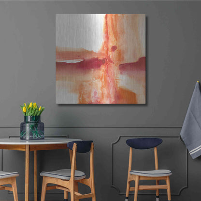 Luxe Metal Art 'Inner Glow I' by Chris Paschke, Metal Wall Art,36x36