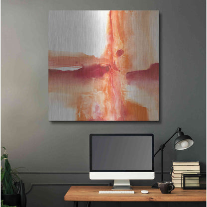 Luxe Metal Art 'Inner Glow I' by Chris Paschke, Metal Wall Art,36x36