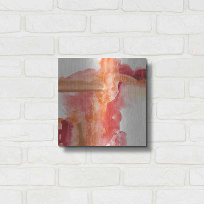 Luxe Metal Art 'Inner Glow III' by Chris Paschke, Metal Wall Art,12x12