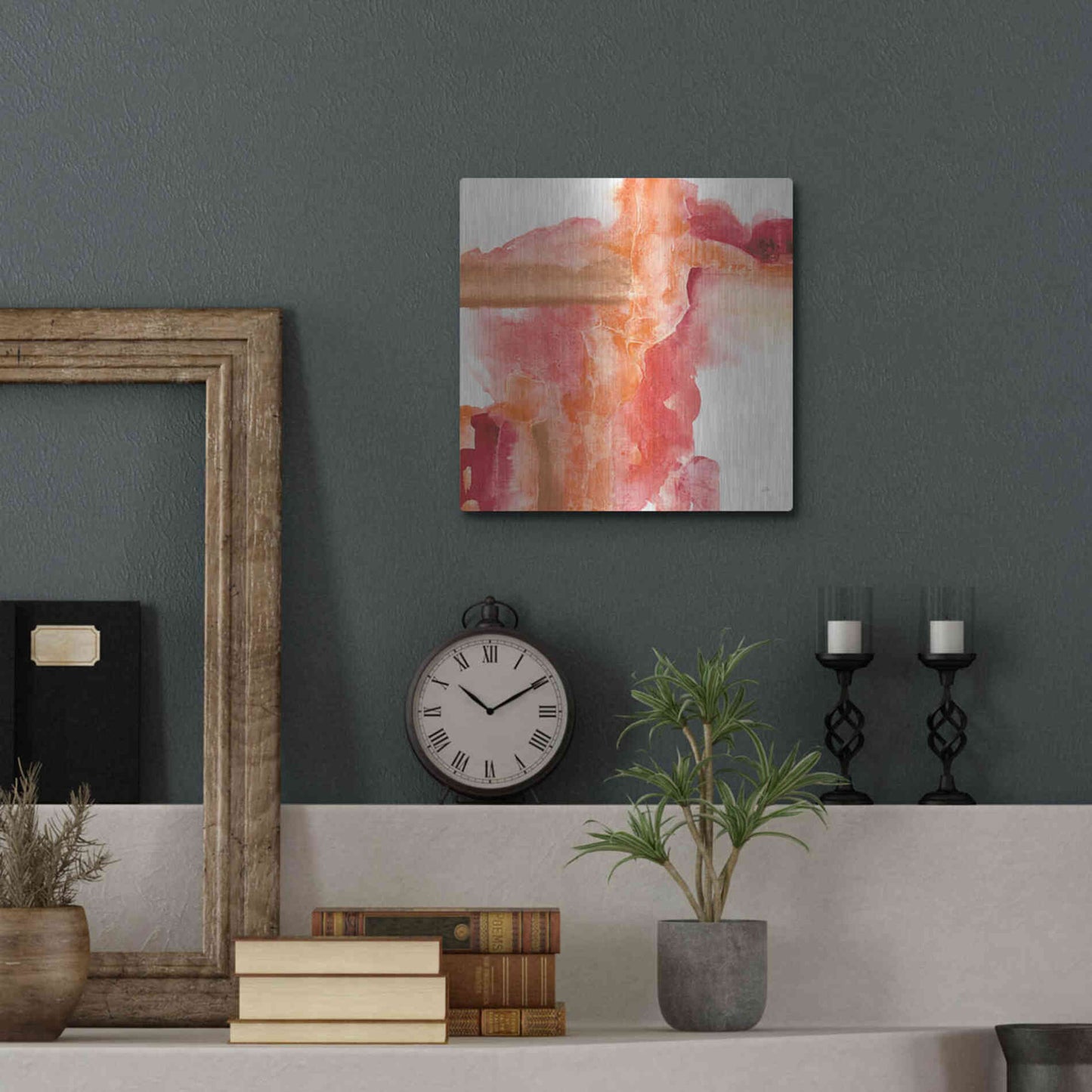 Luxe Metal Art 'Inner Glow III' by Chris Paschke, Metal Wall Art,12x12