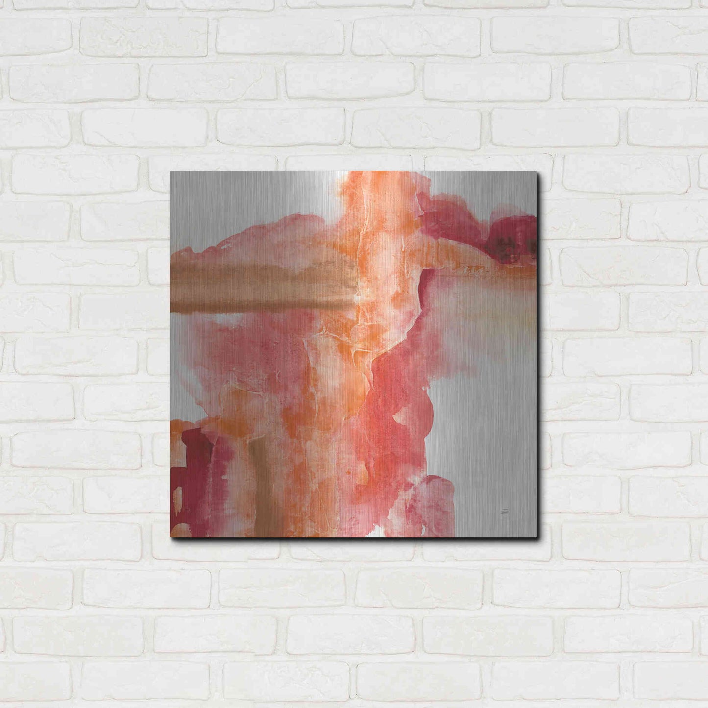 Luxe Metal Art 'Inner Glow III' by Chris Paschke, Metal Wall Art,24x24
