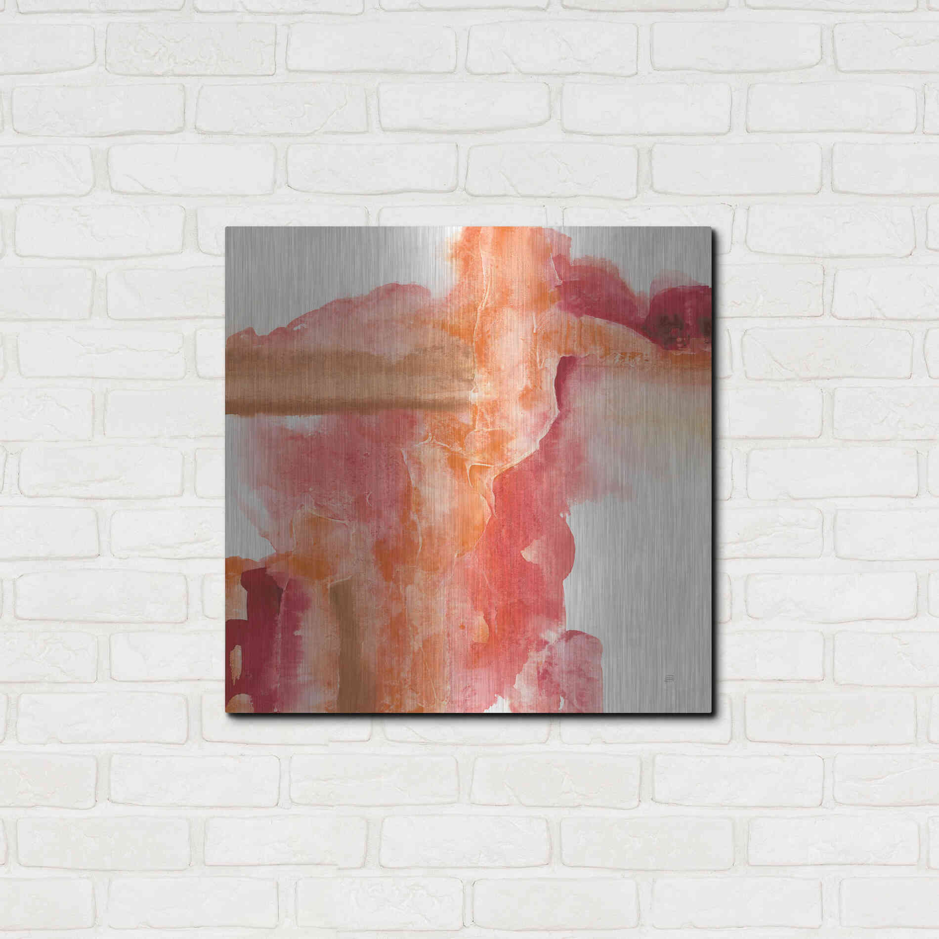 Luxe Metal Art 'Inner Glow III' by Chris Paschke, Metal Wall Art,24x24