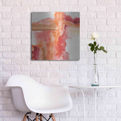 Luxe Metal Art 'Inner Glow III' by Chris Paschke, Metal Wall Art,24x24