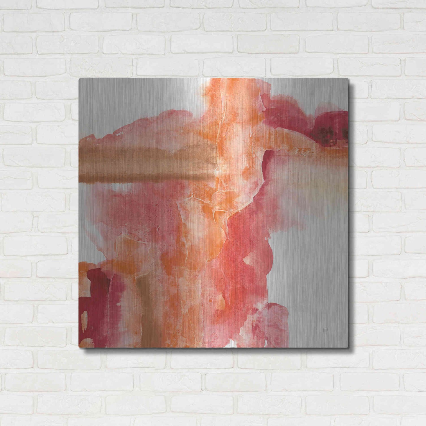 Luxe Metal Art 'Inner Glow III' by Chris Paschke, Metal Wall Art,36x36