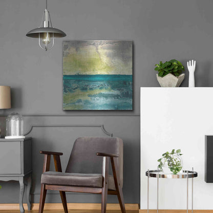 Luxe Metal Art 'Beyond The Horizon I' by Chris Paschke, Metal Wall Art,24x24