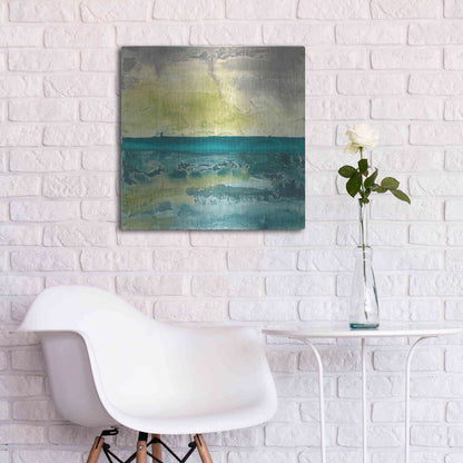 Luxe Metal Art 'Beyond The Horizon I' by Chris Paschke, Metal Wall Art,24x24