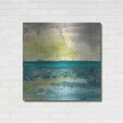 Luxe Metal Art 'Beyond The Horizon I' by Chris Paschke, Metal Wall Art,36x36