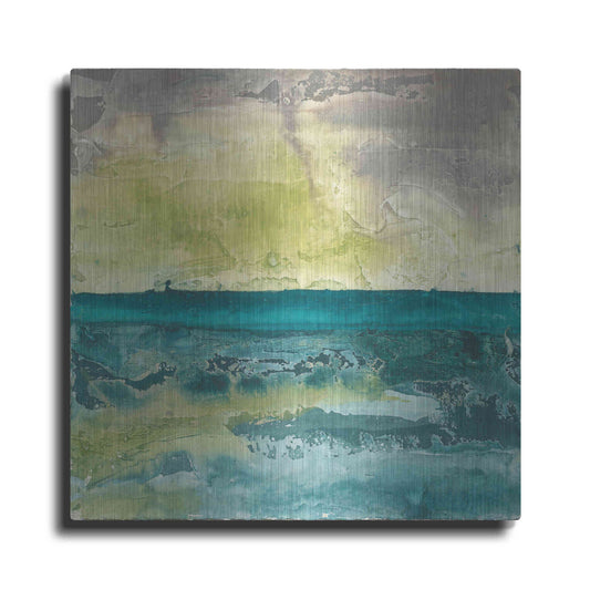 Luxe Metal Art 'Beyond The Horizon I' by Chris Paschke, Metal Wall Art