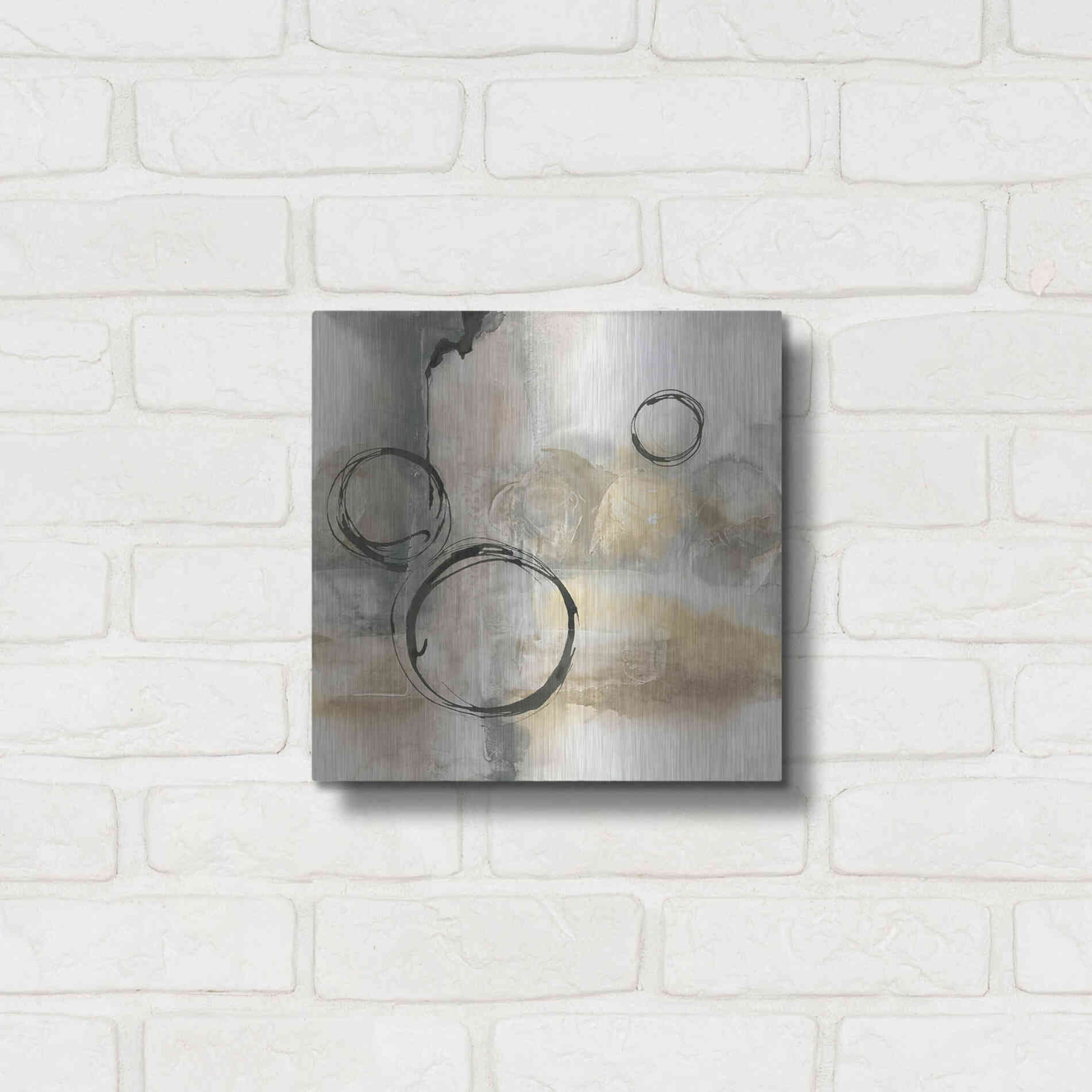 Luxe Metal Art 'Full Circle I' by Chris Paschke, Metal Wall Art,12x12