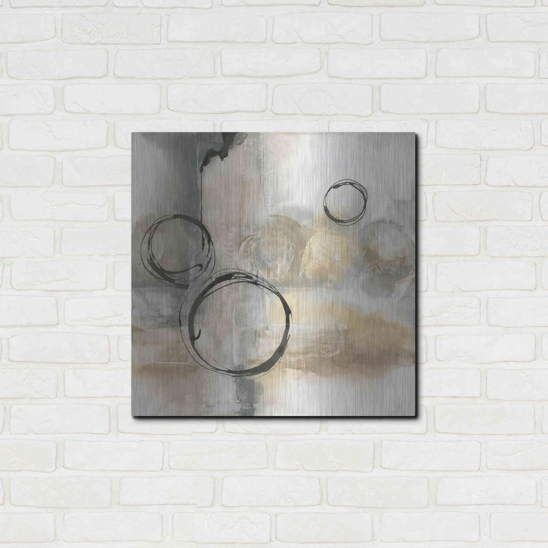 Luxe Metal Art 'Full Circle I' by Chris Paschke, Metal Wall Art,24x24