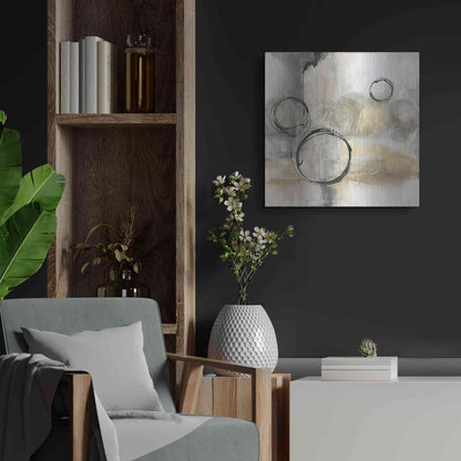 Luxe Metal Art 'Full Circle I' by Chris Paschke, Metal Wall Art,24x24